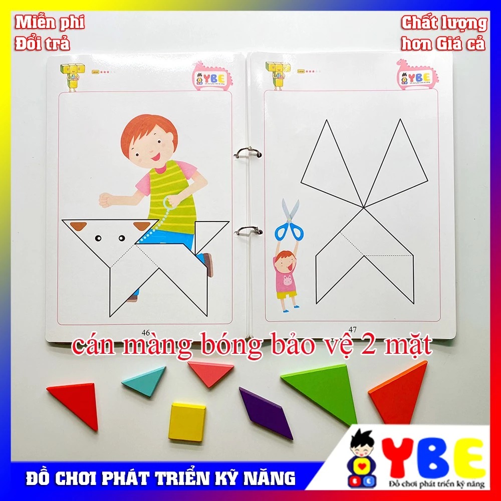 Bộ xếp hình Tangram - Hình ảnh 4