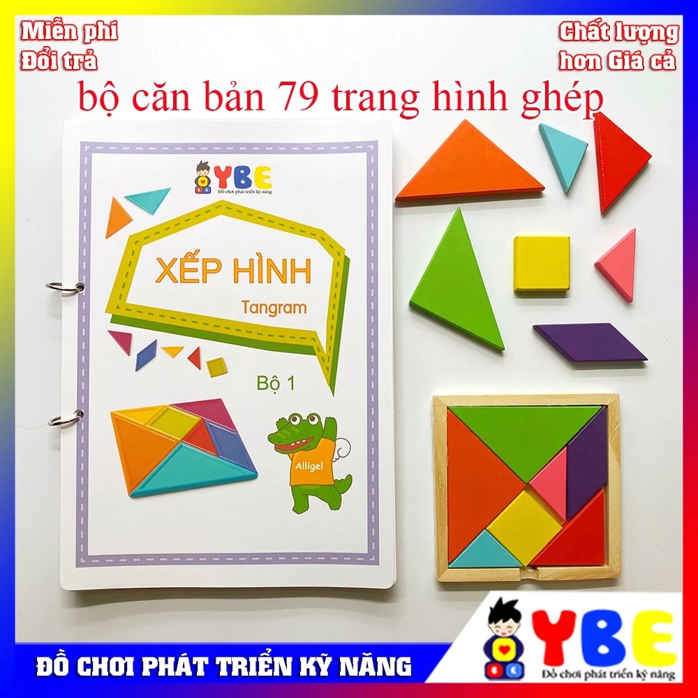 Bộ xếp hình Tangram - Hình ảnh 3