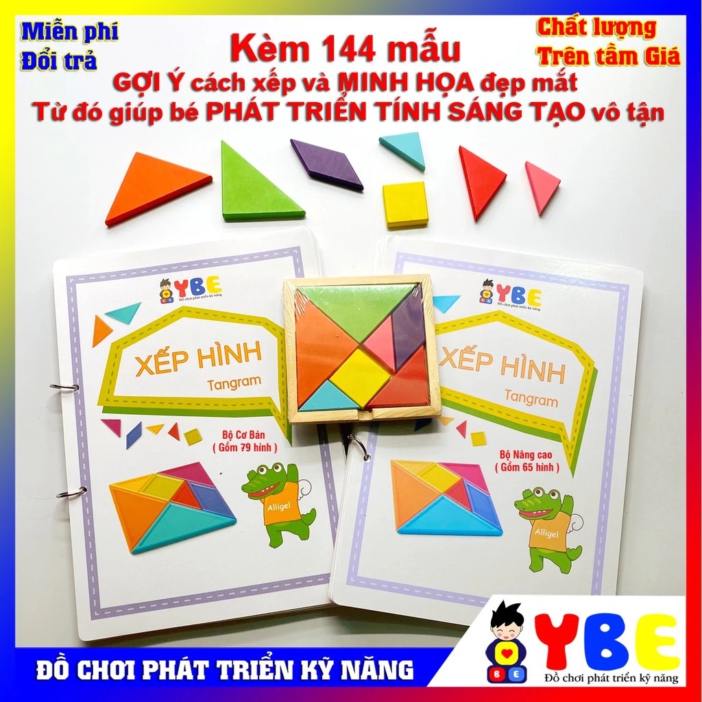 Bộ xếp hình Tangram - Hình ảnh 2