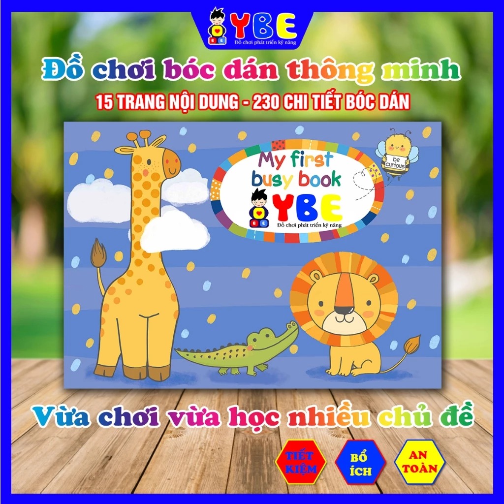 Đồ chơi học liệu bóc dán chủ đề My first busy book