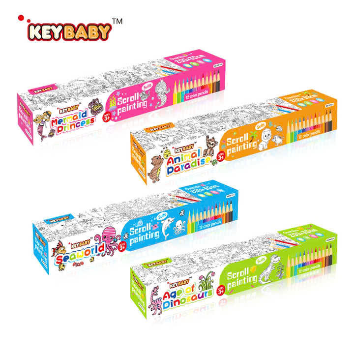 Cuộn Tô Màu Bằng Bút Chì