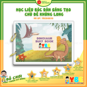 Học liệu bóc dán chủ đề khủng long